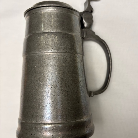 Antique German Kunstauktionshaus Günter Pewter Lidded Tankard. - Picture 7 of 11